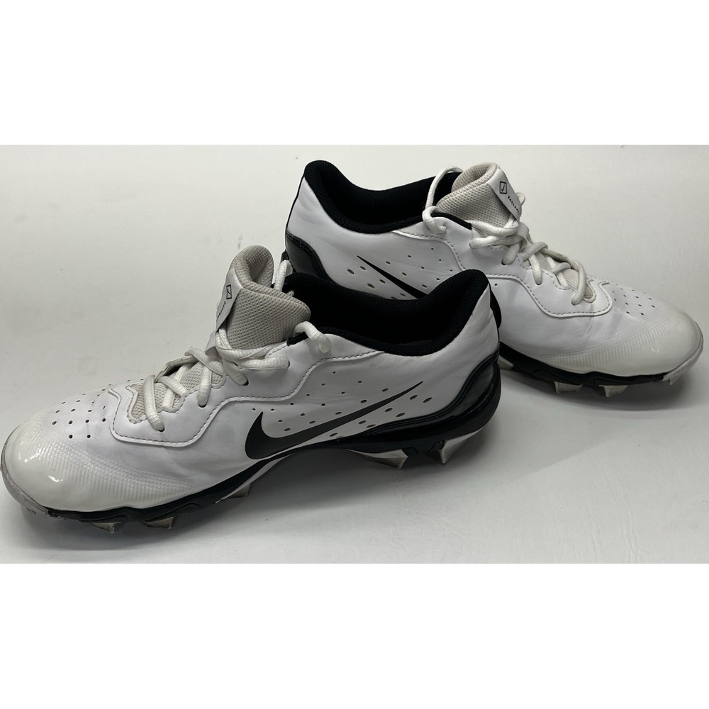 Nike Alpha Huarache 4 Keystone Baseball Cleat White Black DJ6524-101 Men Size 8 - Picture 3 of 8